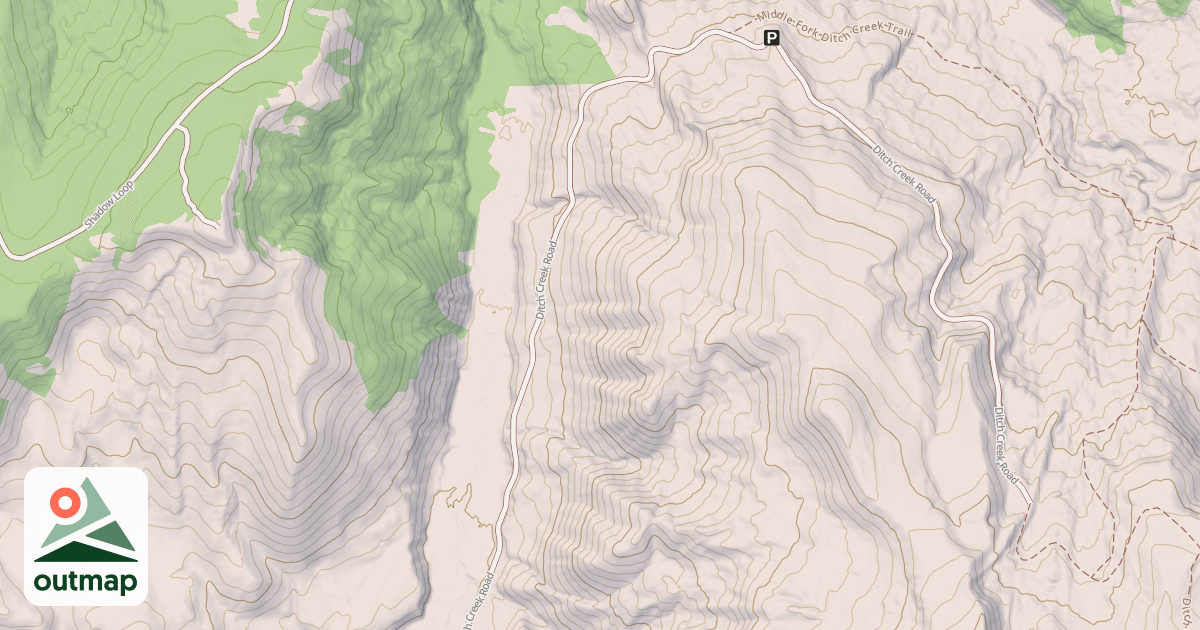 Map of Ditch Cr