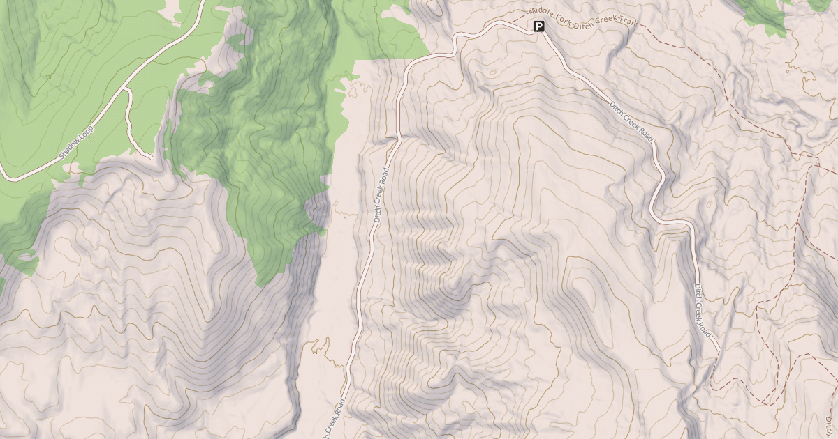 Map preview of Ditch Cr