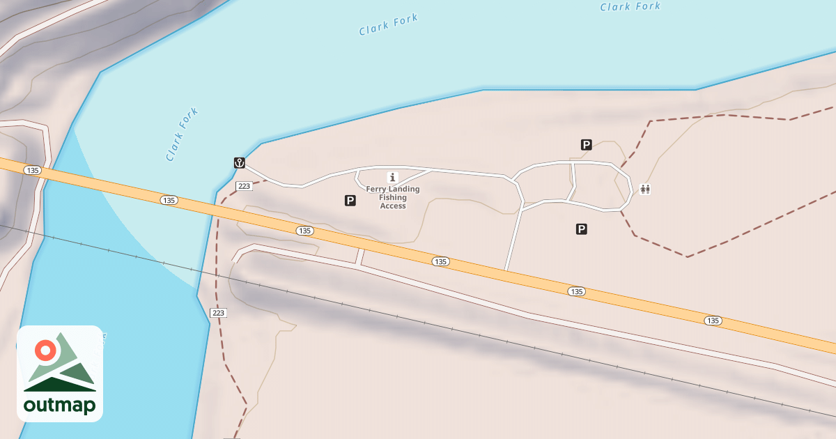 Map of FERRY LANDING