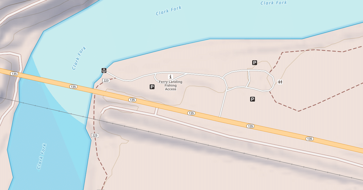 Map preview of FERRY LANDING