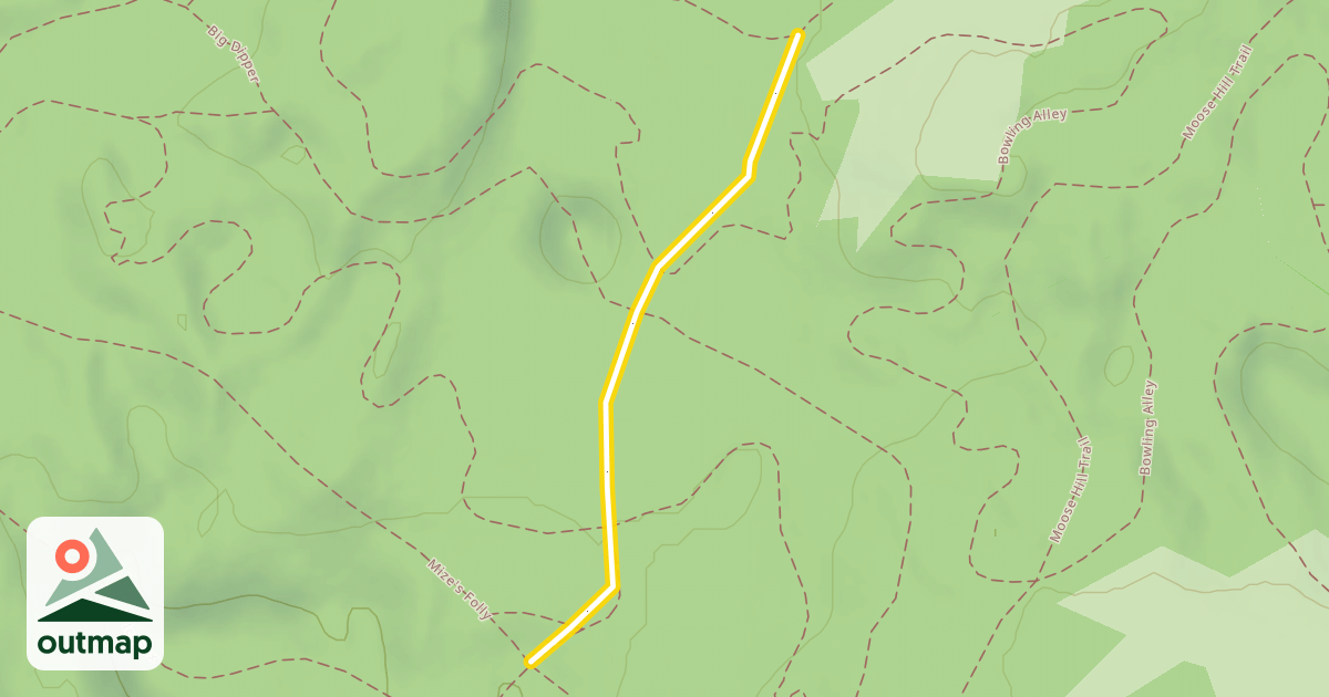 Map of Four Corners Connector Trail