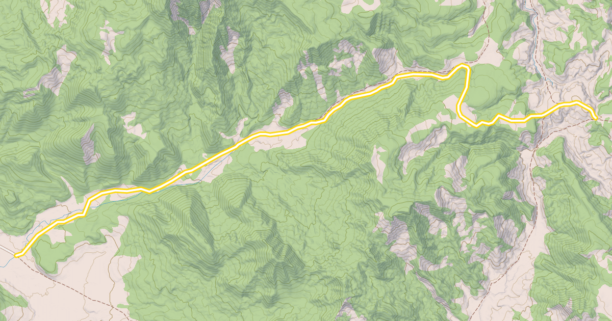 Map preview of North Fork Snowmobile Trail