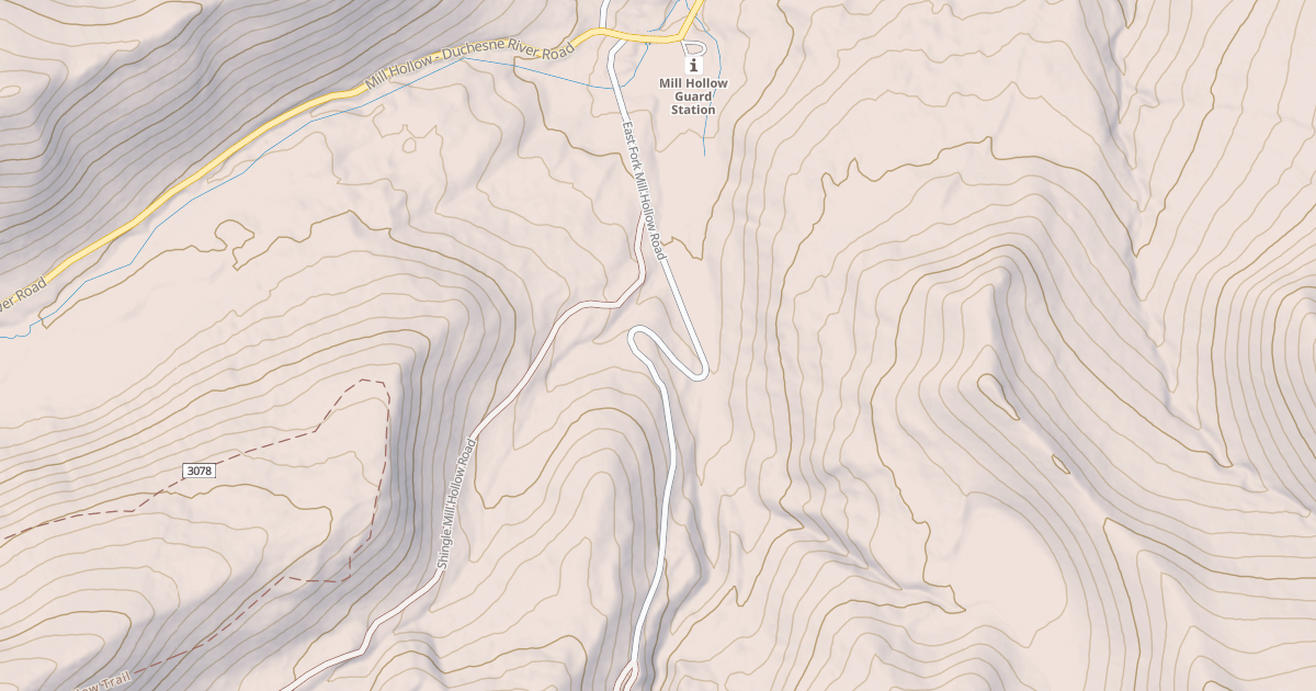 Map preview of EAST FORK-MILL HOLLOW