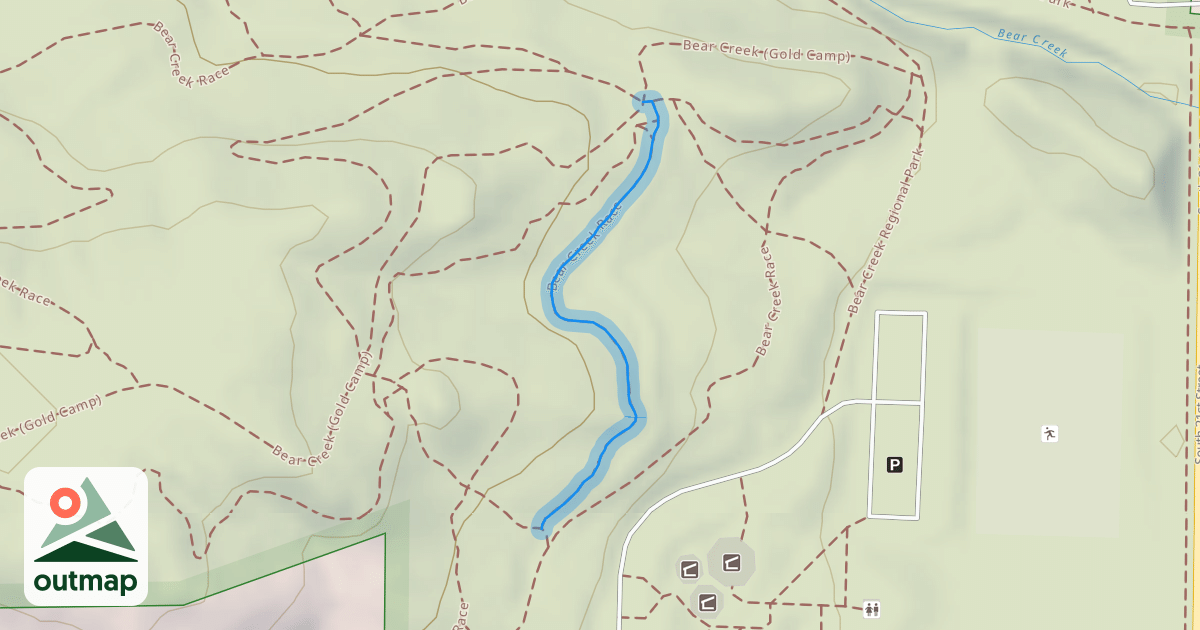 Map of Bear Creek Race