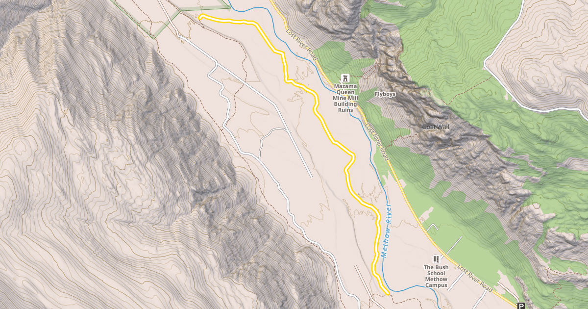 Map preview of Upper River Run