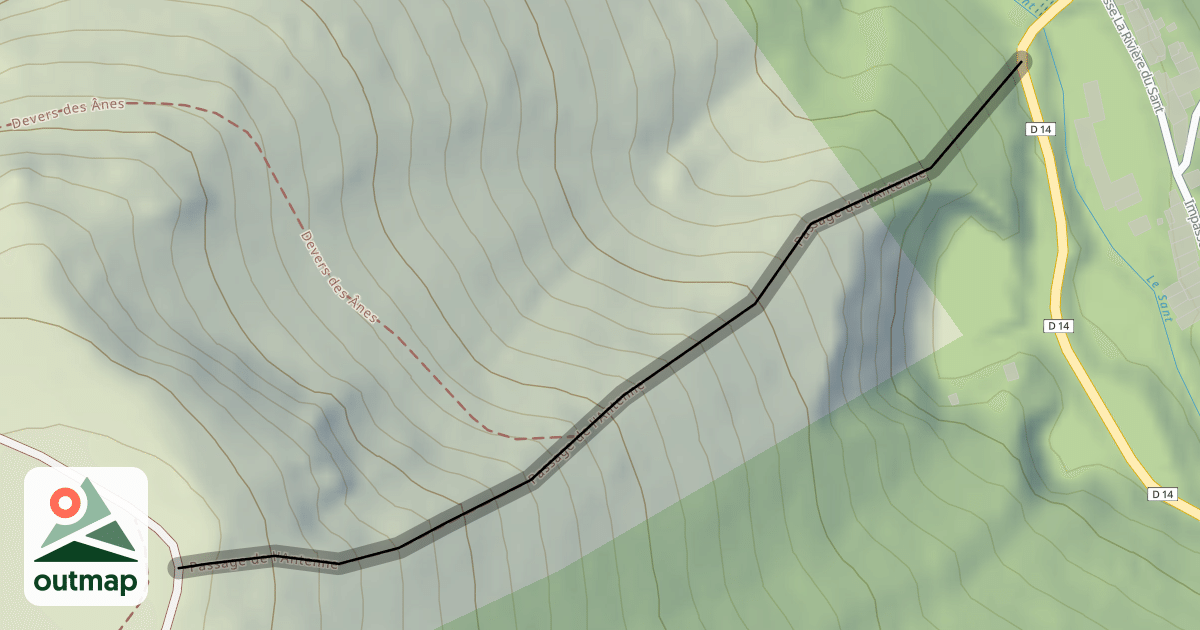 Map of Passage de l'Antenne