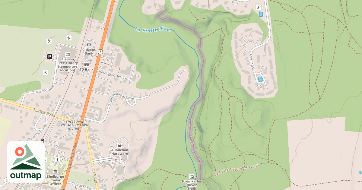 Map of LaPlatte Nature Park Trail