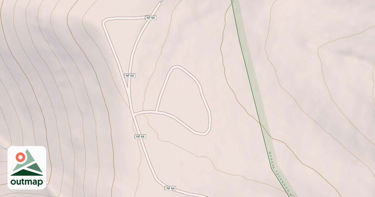 Map of BONE SPRING CAMPGROUND