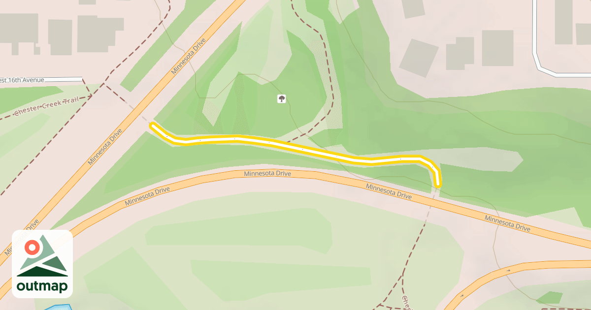 Map of Chester Creek Trail