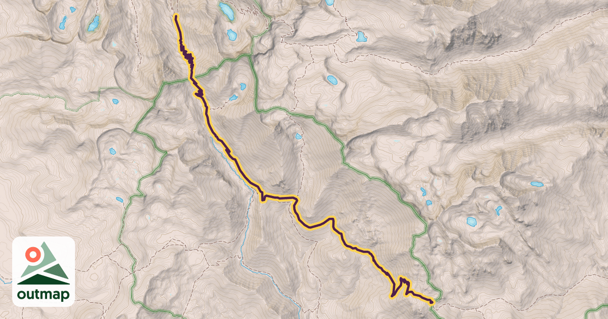 Map of Farewell Gap Trail
