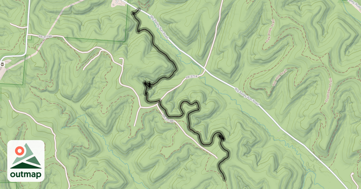 Map of Breaker Boy Trail