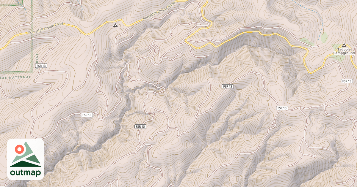 Map of American Hill