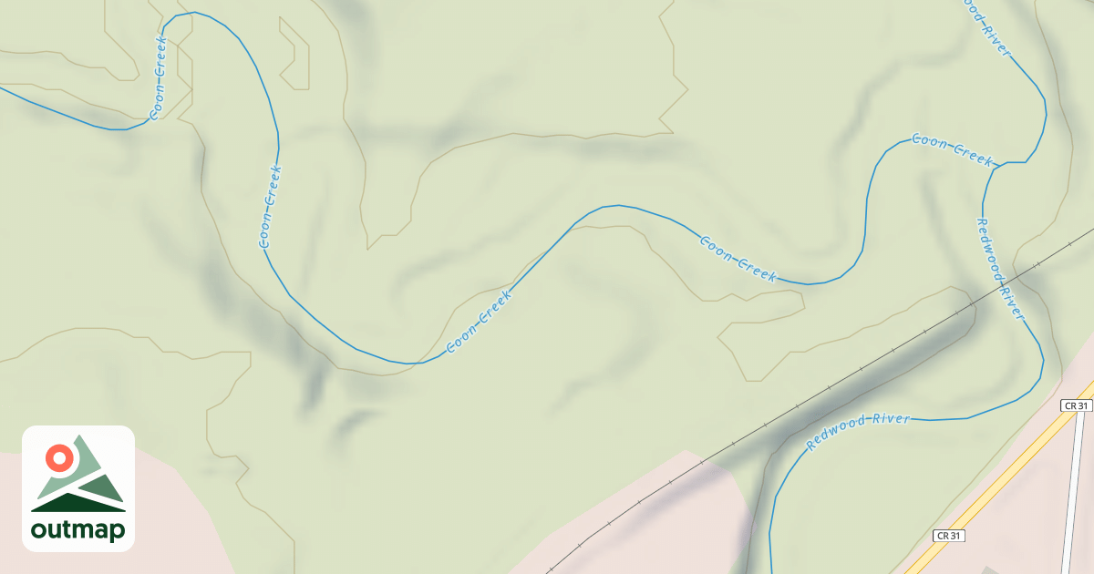 Map of Shady Oaks Native Prairie Adventure Trails