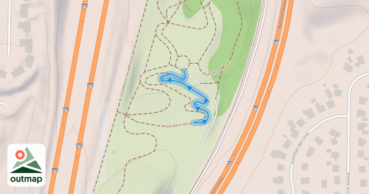 Map of Rebar Ridge