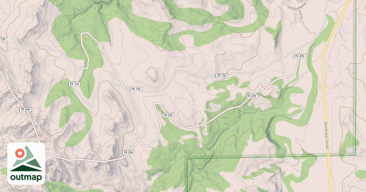 Map of USFS Motor Vehicle Use Map Trails 481751010602