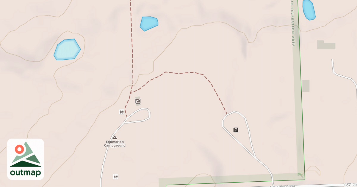 Map of Ortonville Rec. Area Snowmobile Trail;ortonville Rec. Area Equestrian Trail