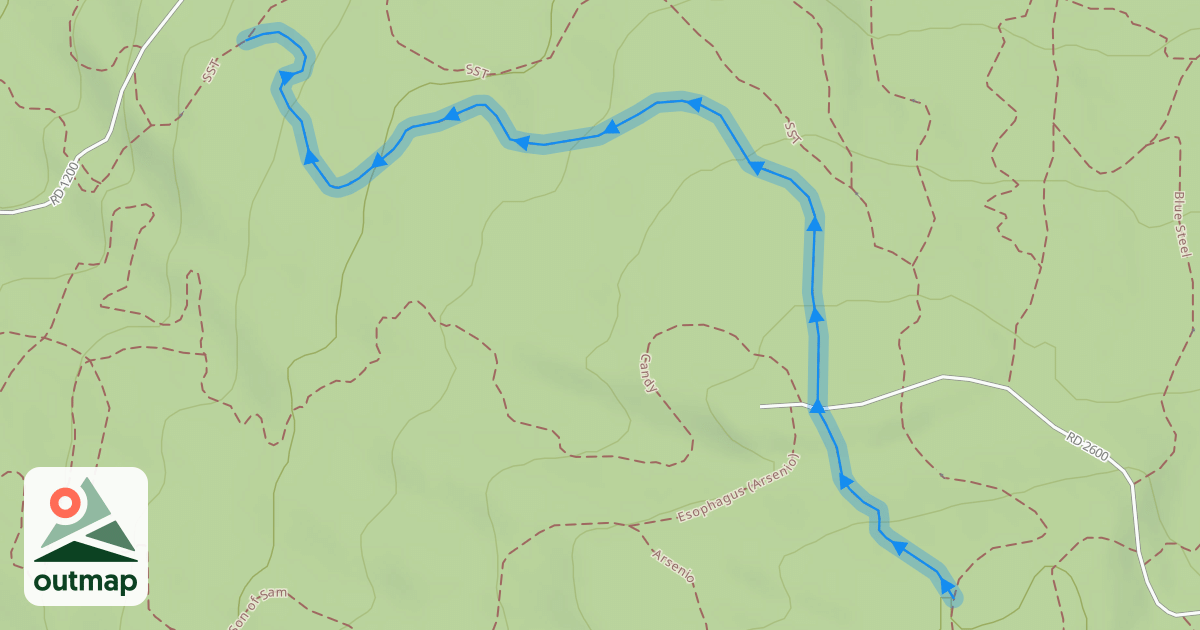 Map of Golden Spike - Upper
