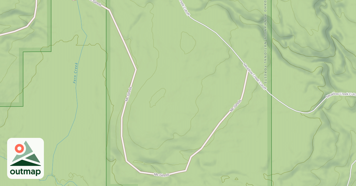 Map of MCGINNIS