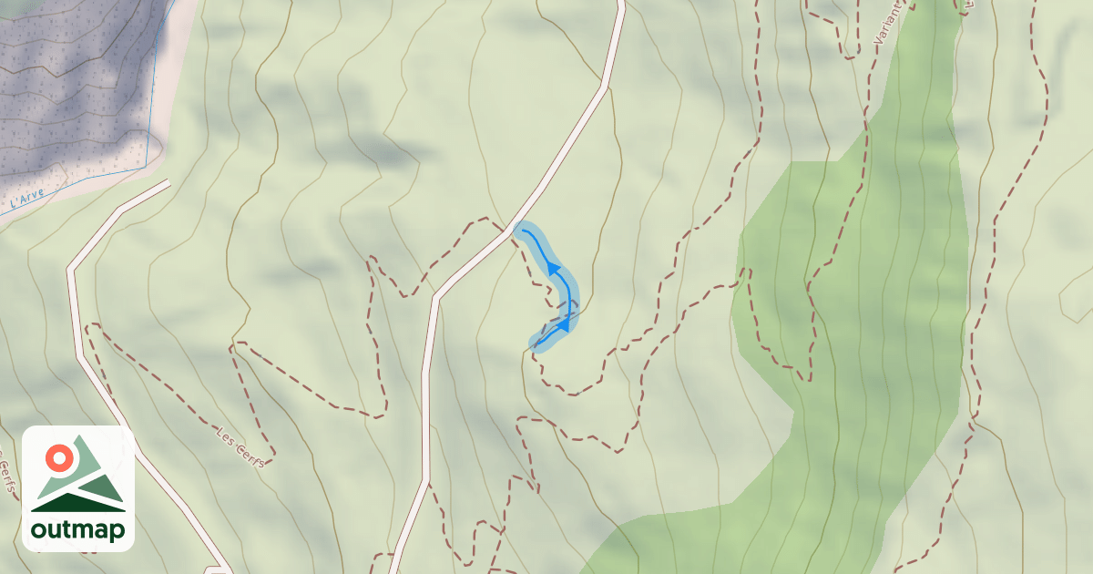 Map of Les Cerfs