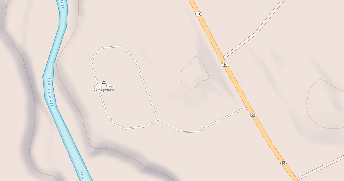Map preview of INDIAN RIVER CAMPGROIUND