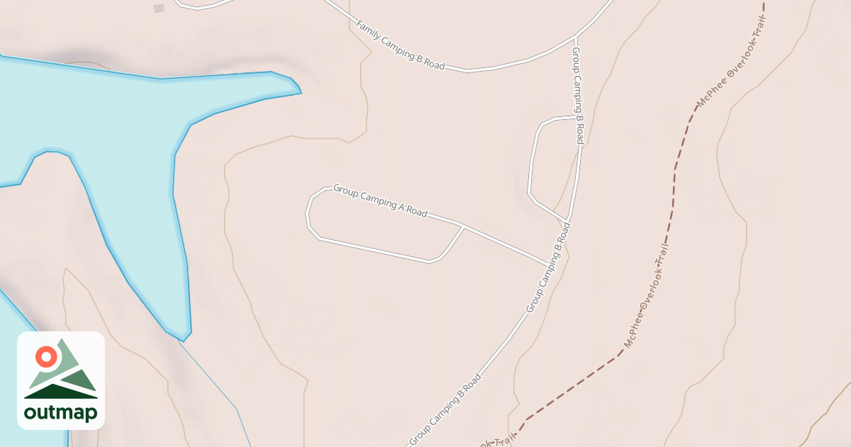 Map of GROUP CAMPING A