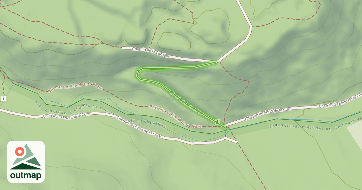 Map of Chemin de la Carrière