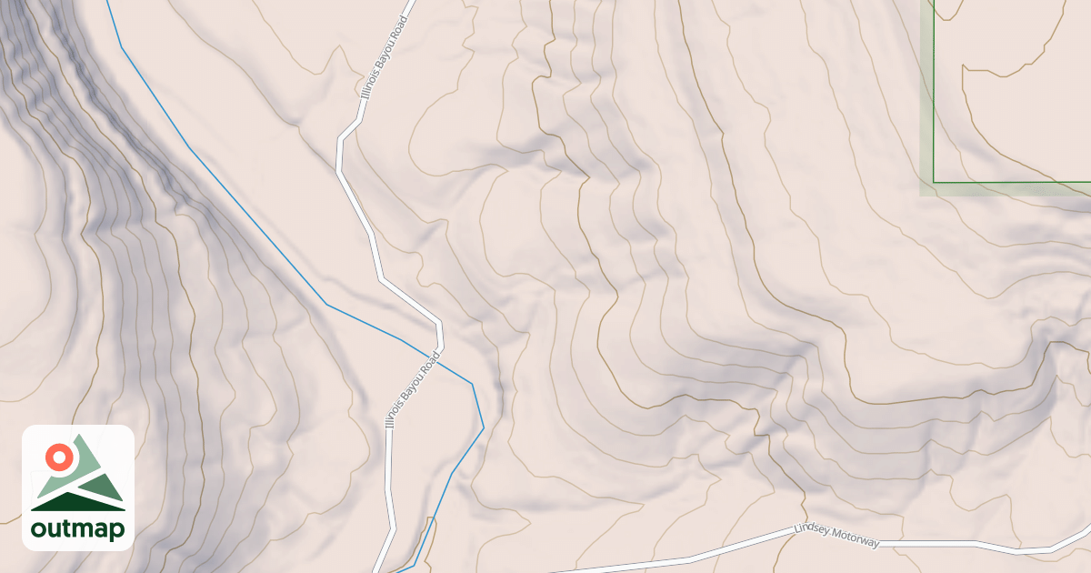 Map of ILLINOIS BAYOU