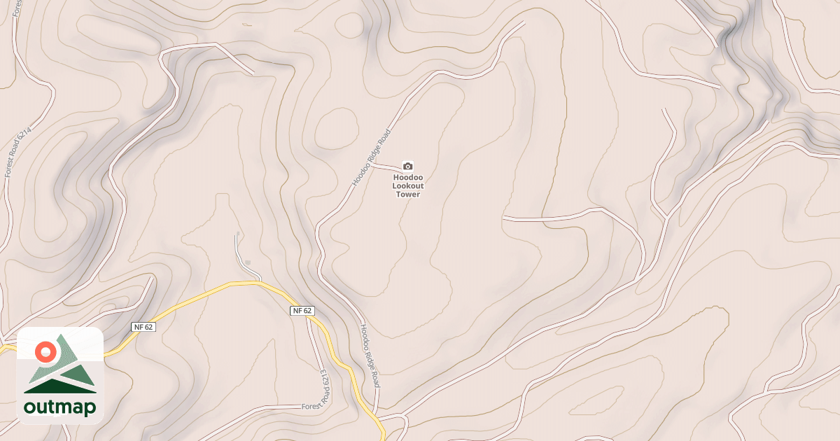 Map of HOODOO RDG.