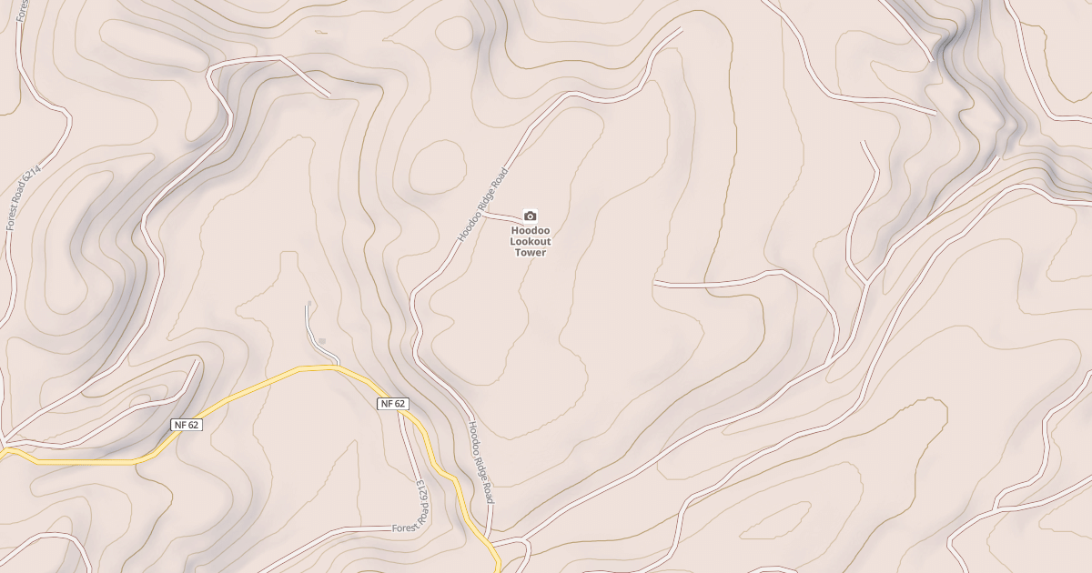 Map preview of HOODOO RDG.