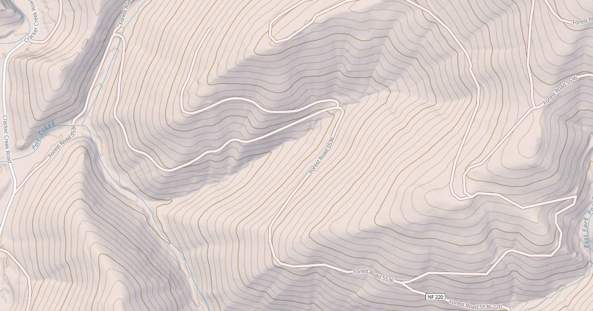 Map preview of USFS National Forest System Roads {95D66A83-9C87-43DA-A524-667521AD303C}