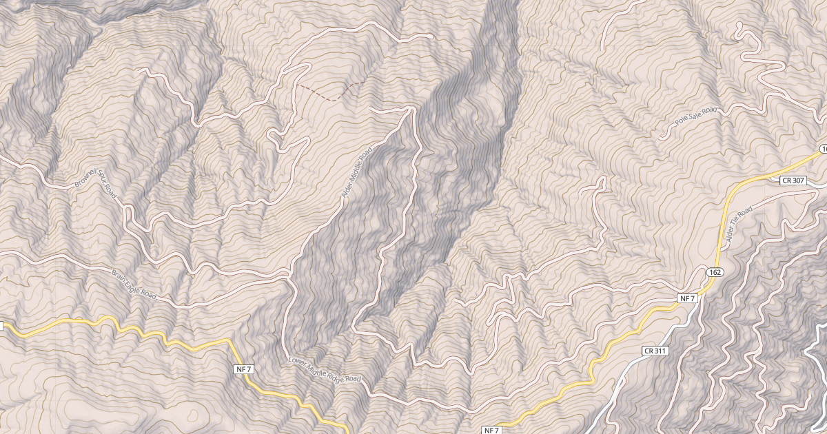 Map preview of LOWER MIDDLE RIDGE