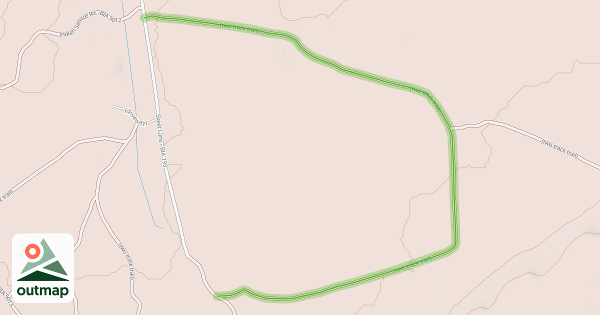 Map of (two track trail)