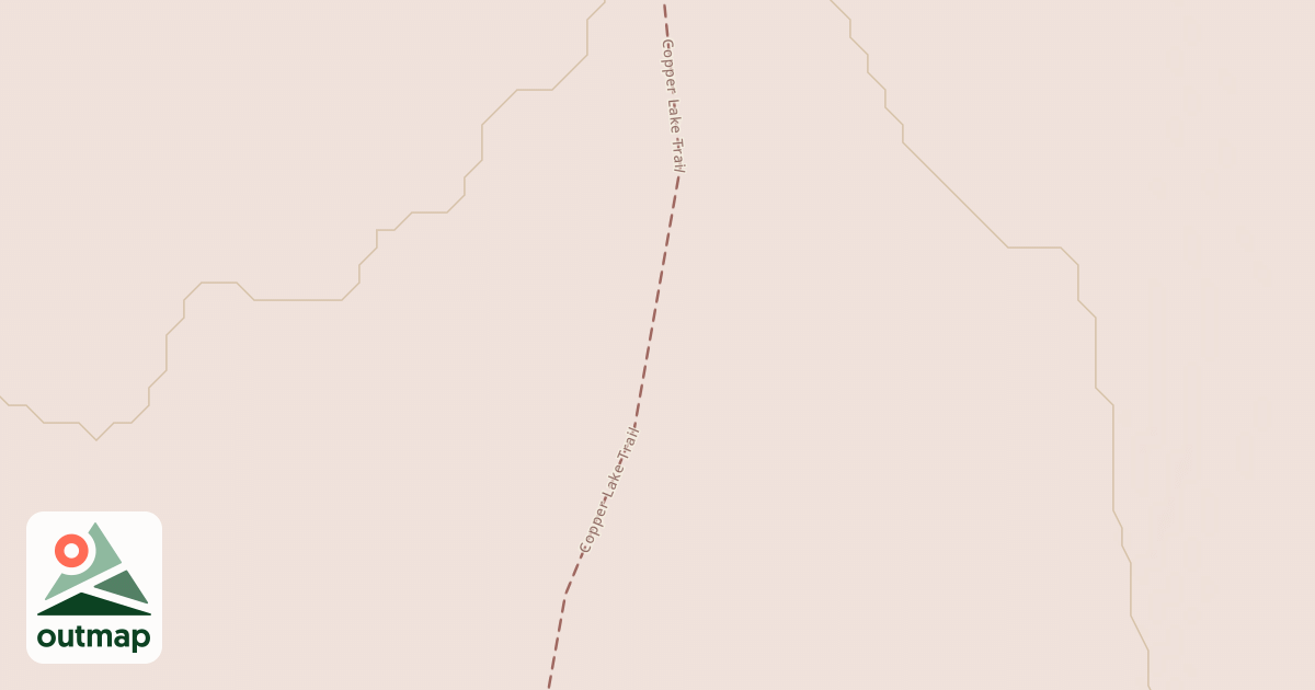 Map of Copper Lake Trail