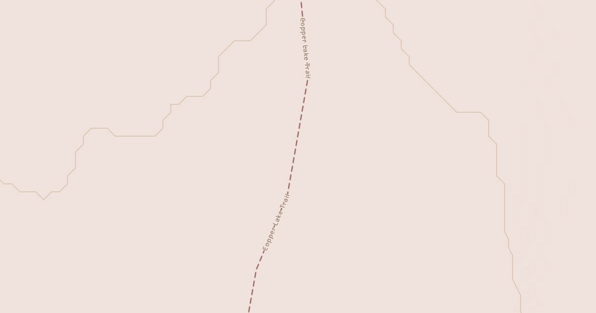Map preview of Copper Lake Trail