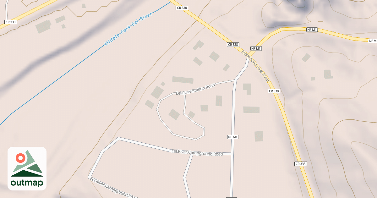 Map of EEL RIVER STATION