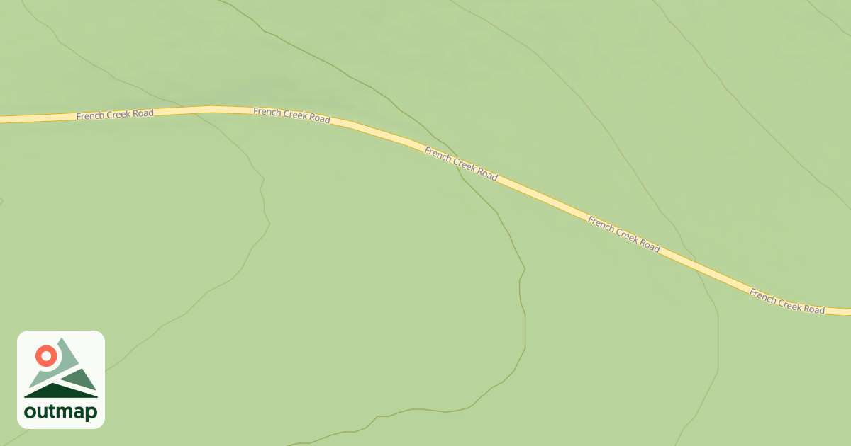 Map of FRENCH CREEK SPUR 1M