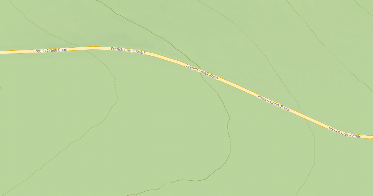 Map preview of FRENCH CREEK SPUR 1M