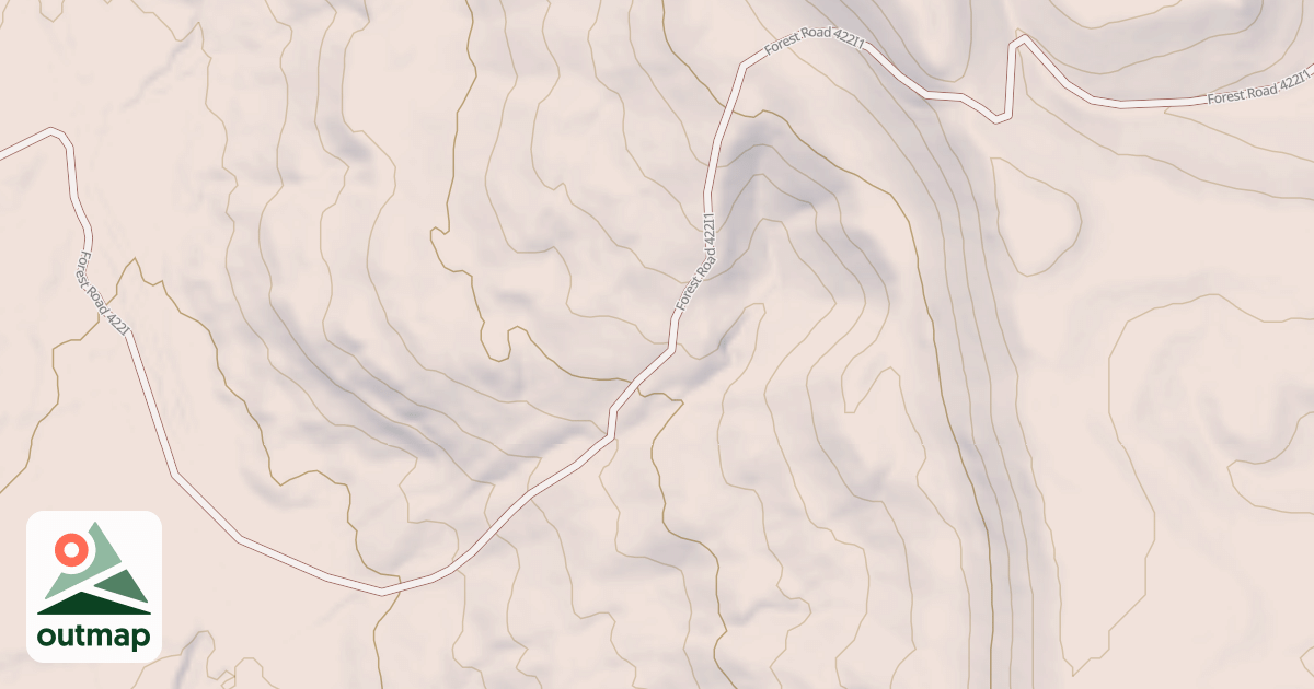 Map of USFS Motor Vehicle Use Map Roads {FD8FF652-A697-4BB3-A5DE-C2DC25B003CF}