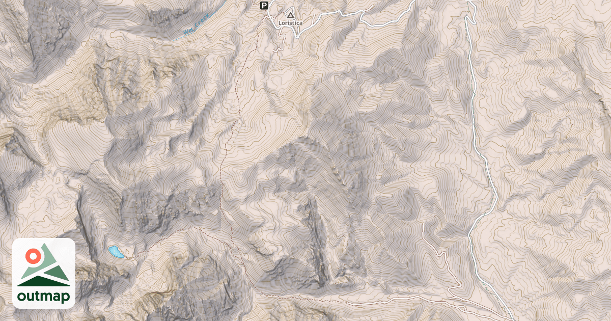 Map of Bear-Wet Creek Trail