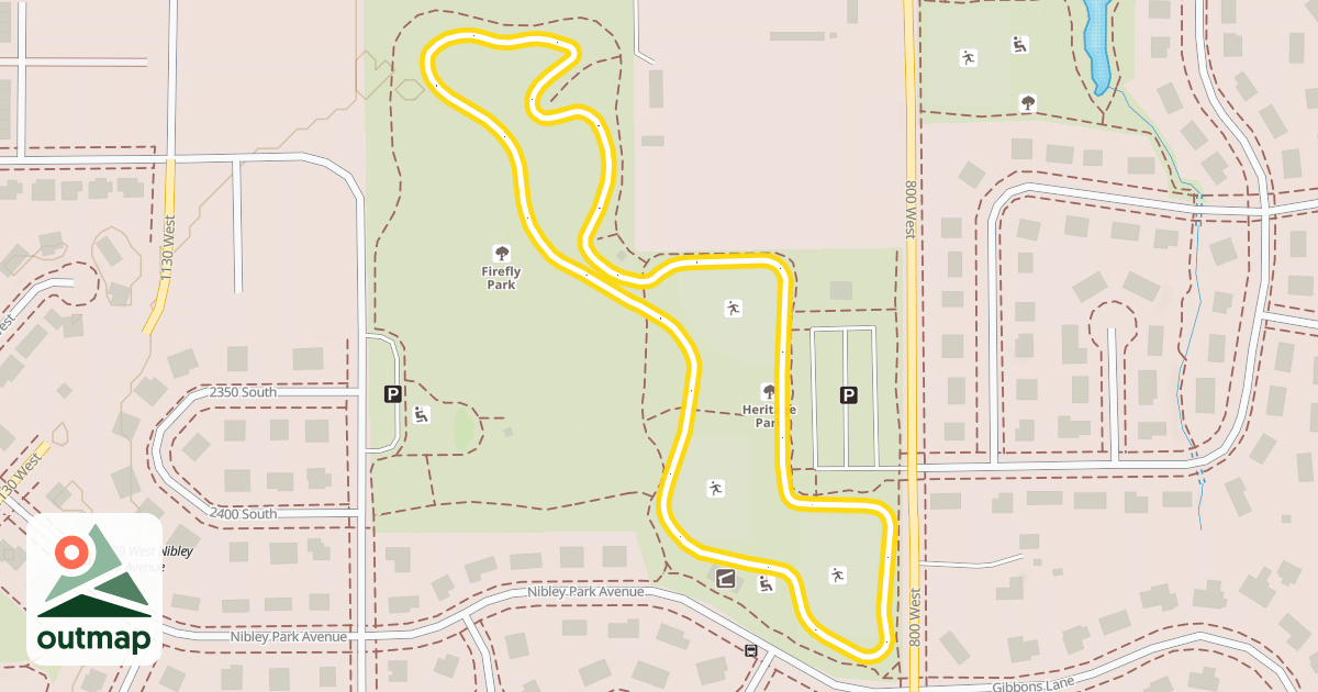 Map of Firefly Park Nordic Track