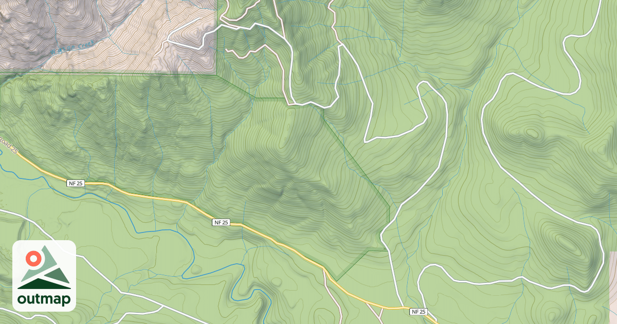 Map of USFS National Forest System Roads {4373927B-AC0D-4C02-A265-8A91AC9A575F}