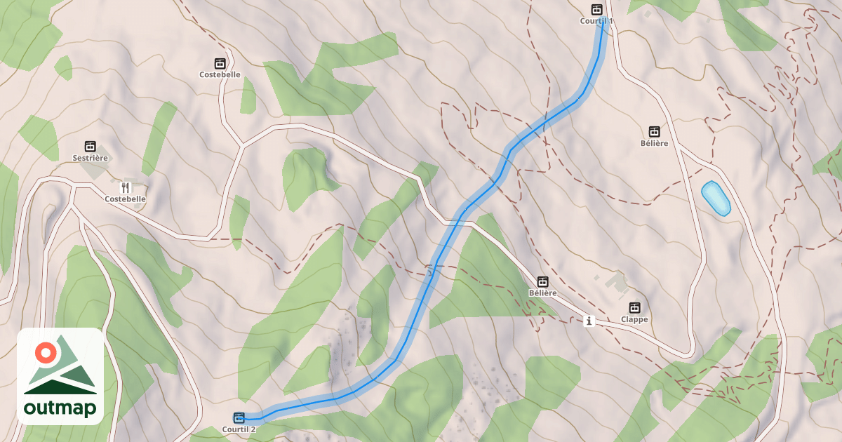Map of Combe Air France
