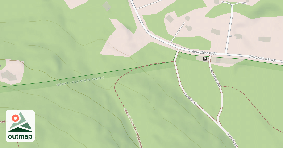 Map of Robert Frost Trail