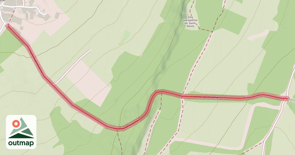 Map of Chemin de l'Évêché