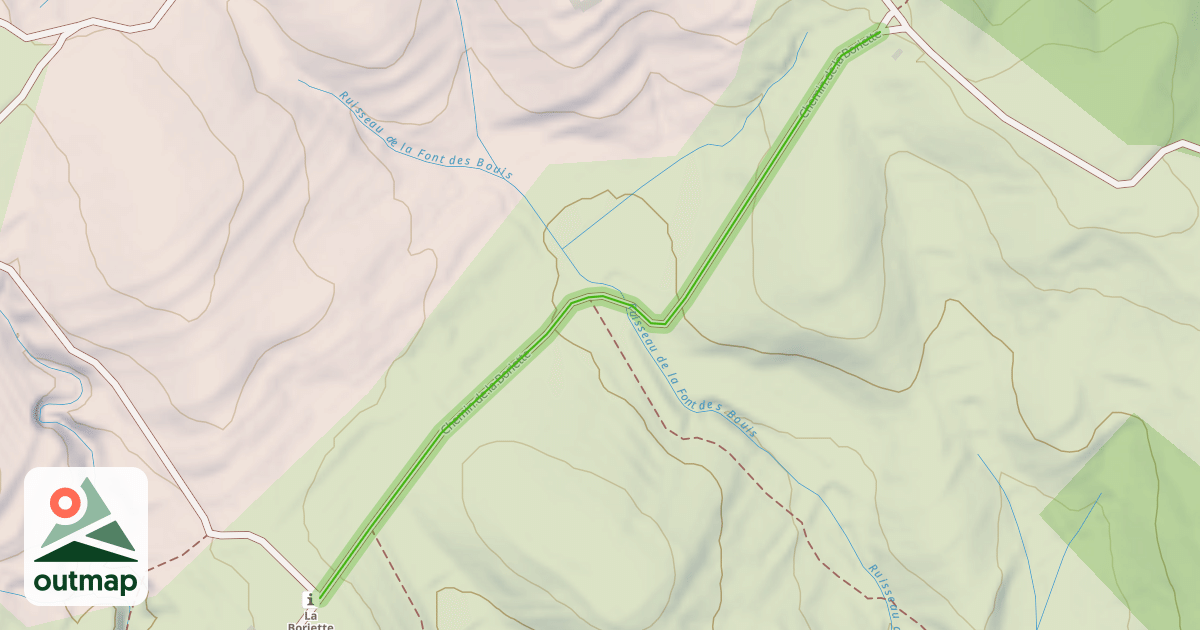 Map of Chemin de la Boriette