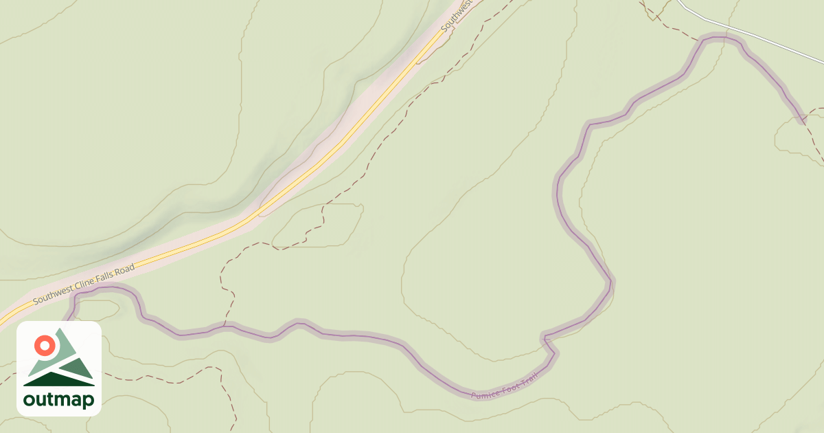 Map of Pumice Foot Trail