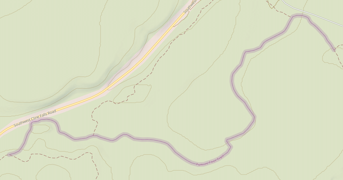 Map preview of Pumice Foot Trail