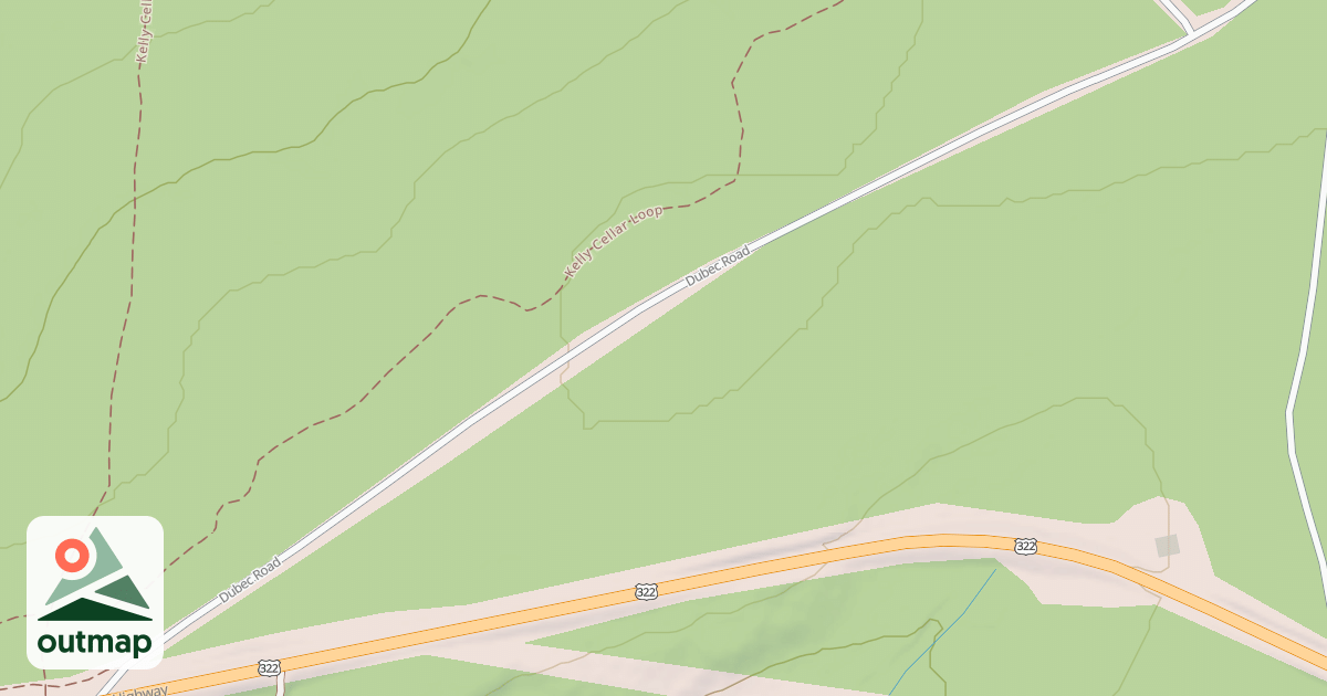 Map of S.B. Elliott State Park Snowmobile Trails