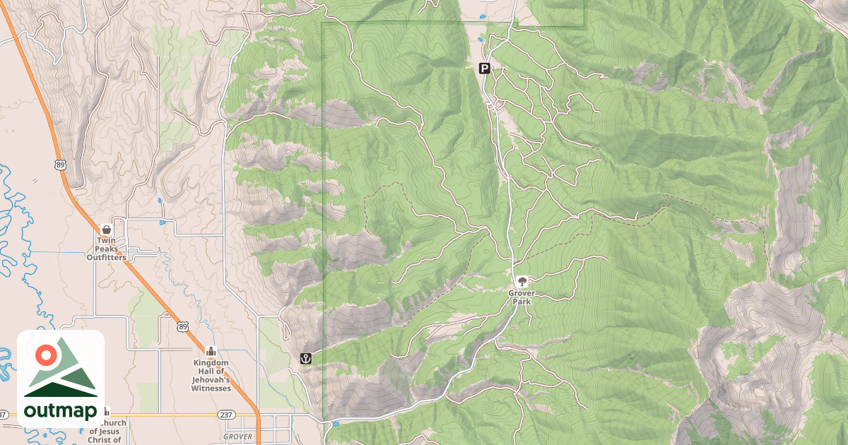 Map of GROVER PARK SNOWMOBILE