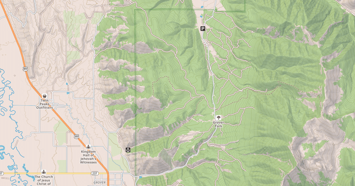 Map preview of GROVER PARK SNOWMOBILE